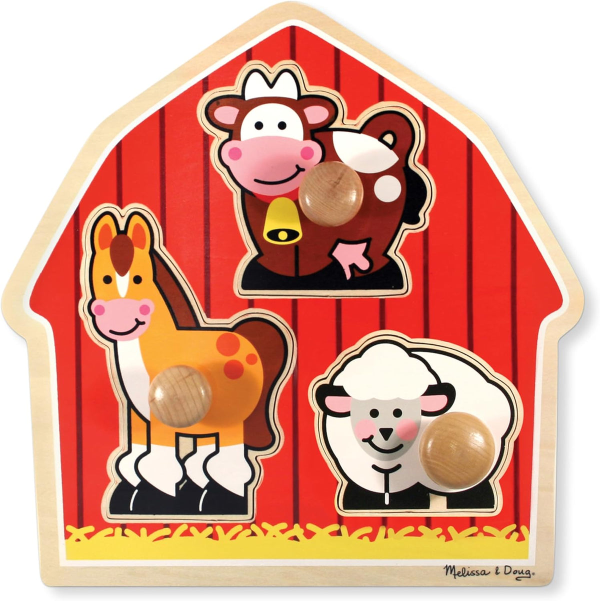 Wooden Animal Knob Puzzle（副本）（副本）